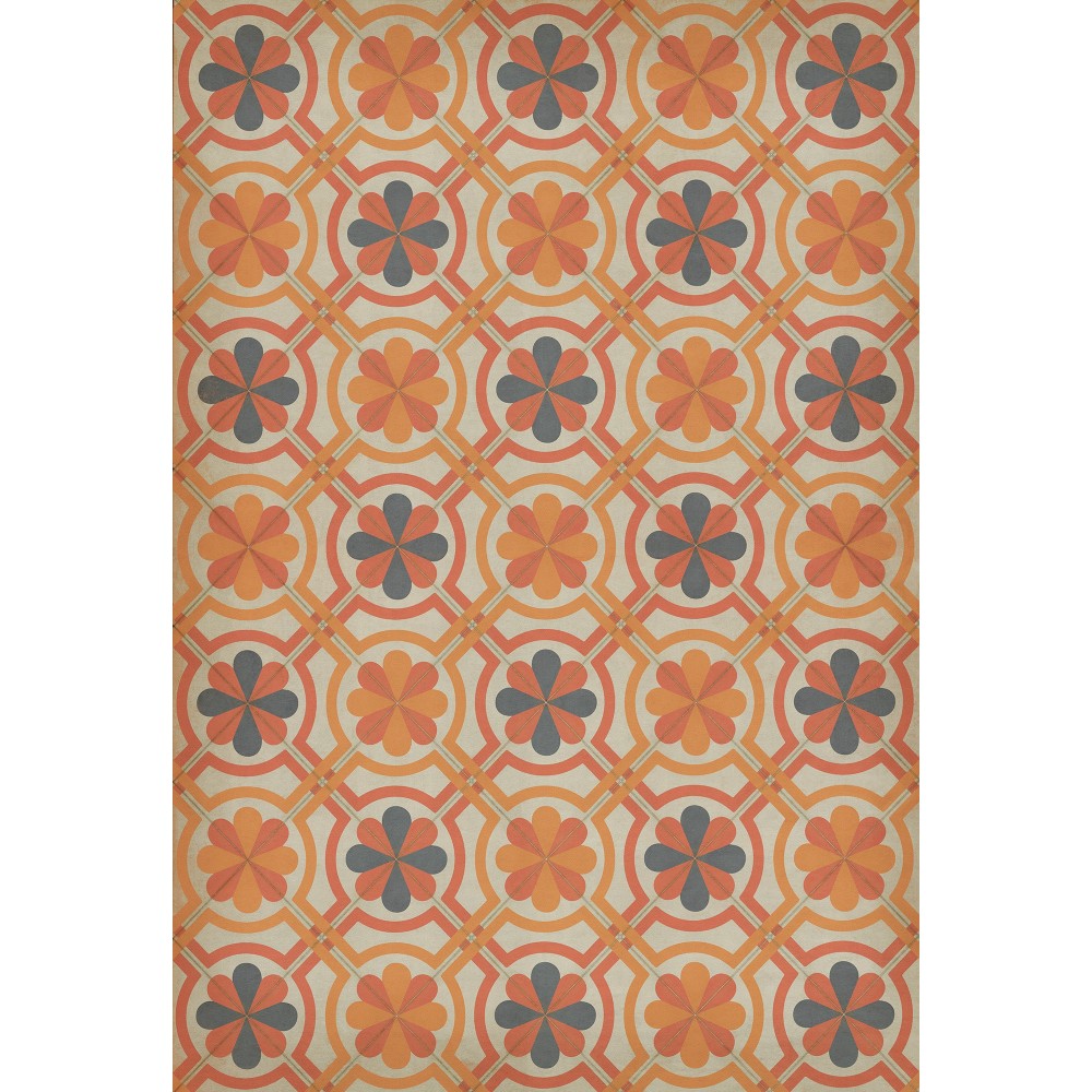 Pattern 19 Galileo 52x76 Vintage Vinyl Floorcloth