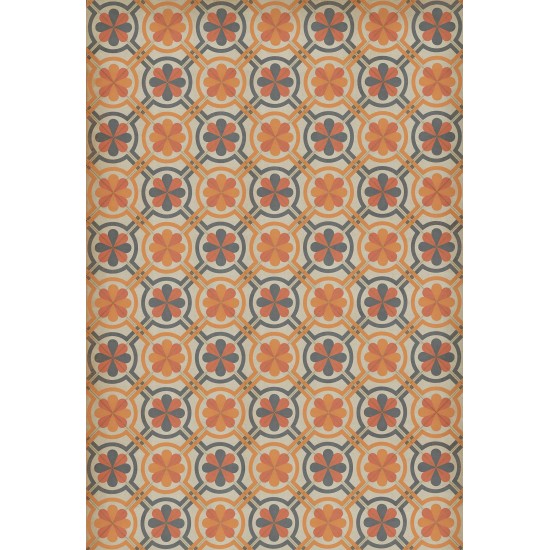 Pattern 19 Newton 120x175 Vintage Vinyl Floorcloth