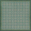 Pattern 21 Contrariwise 60x60 Vintage Vinyl Floorcloth