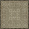 Pattern 21 Dinah 36x36 Vintage Vinyl Floorcloth