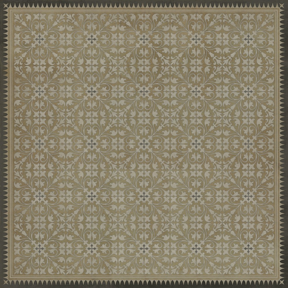 Pattern 21 Dinah 60x60 Vintage Vinyl Floorcloth