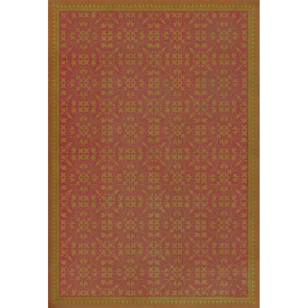 Pattern 21 Jabberwocky 70x102 Vintage Vinyl Floorcloth
