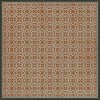 Pattern 21 Painting the Roses Red 120x120 Vintage Vinyl Floorcloth