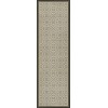 Pattern 21 the White Knight 36x115 Vintage Vinyl Floorcloth
