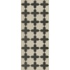 Pattern 23 Coptic 36x90 Vintage Vinyl Floorcloth
