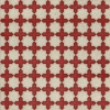 Pattern 23 Dressed in Scarlet 120x120 Vintage Vinyl Floorcloth