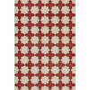 Pattern 23 Dressed in Scarlet 52x76 Vintage Vinyl Floorcloth