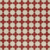 Pattern 23 Dressed in Scarlet 96x96 Vintage Vinyl Floorcloth