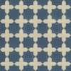 Pattern 23 It is in the Sea 48x48 Vintage Vinyl Floorcloth