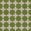 Pattern 23 Nor Any Green Thing 36x36 Vintage Vinyl Floorcloth