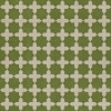 Pattern 23 Nor Any Green Thing 96x96 Vintage Vinyl Floorcloth