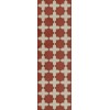 Pattern 23 Red Like Crimson 36x115 Vintage Vinyl Floorcloth