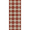 Pattern 23 Red Like Crimson 36x90 Vintage Vinyl Floorcloth