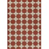 Pattern 23 Red Like Crimson 70x102 Vintage Vinyl Floorcloth