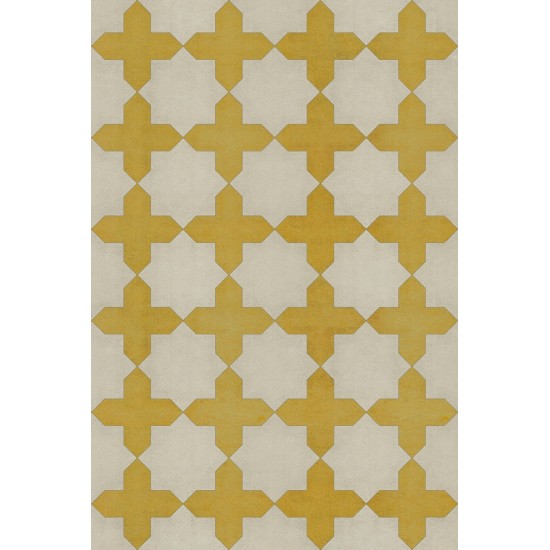 Pattern 23 the Lesser Light 20x30 Vintage Vinyl Floorcloth