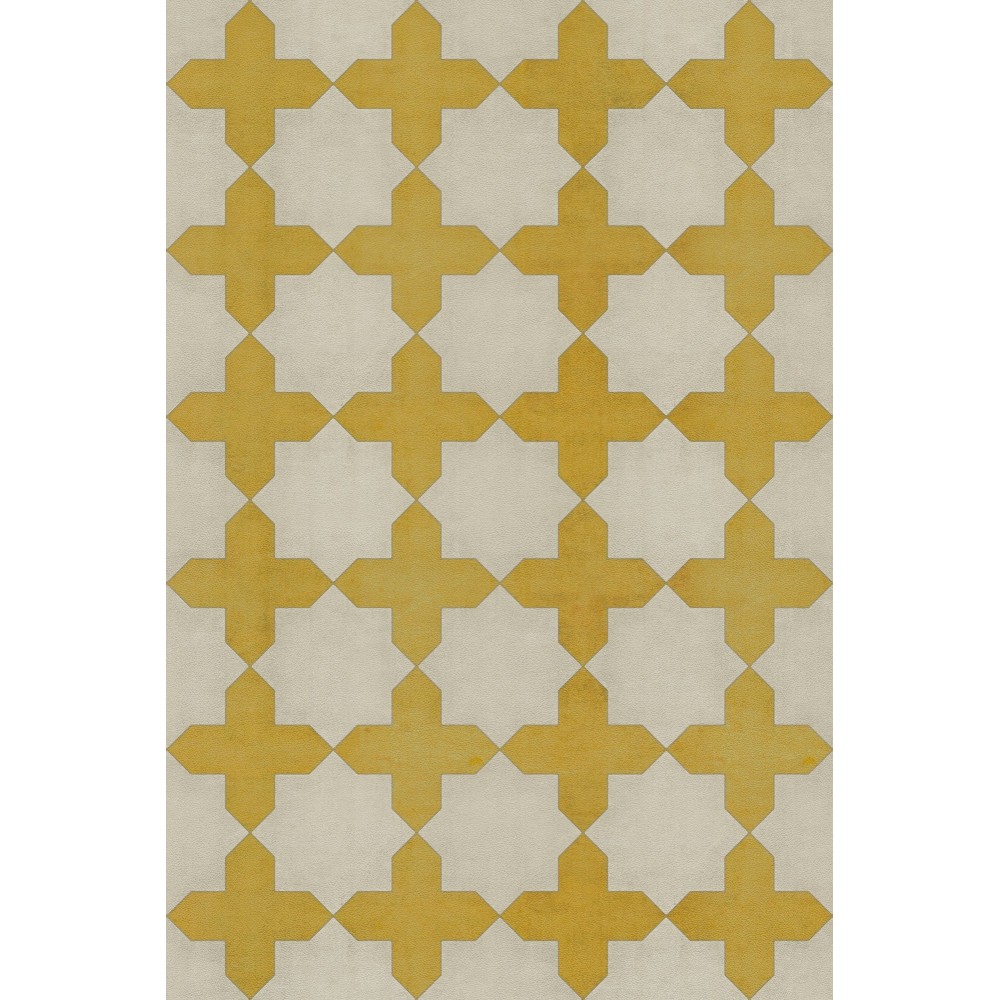 Pattern 23 the Lesser Light 20x30 Vintage Vinyl Floorcloth