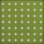 Pattern 24 Corsica 120x120 Vintage Vinyl Floorcloth