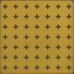 Pattern 24 Crete 96x96 Vintage Vinyl Floorcloth