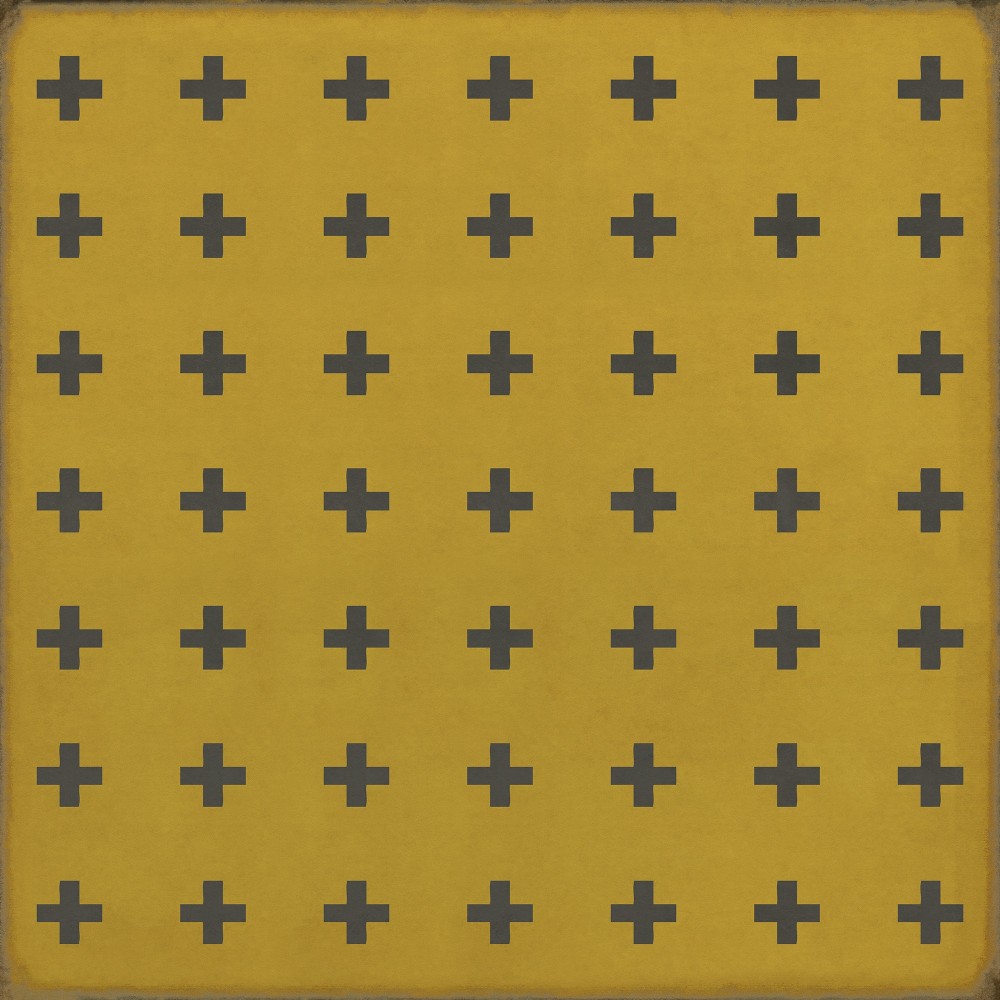 Pattern 24 Crete 96x96 Vintage Vinyl Floorcloth