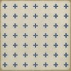 Pattern 24 Skyros 96x96 Vintage Vinyl Floorcloth