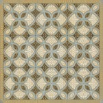 Pattern 25 Gustav 36x36 Vintage Vinyl Floorcloth