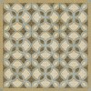 Pattern 25 Gustav 36x36 Vintage Vinyl Floorcloth