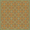 Pattern 25 Suleiman 72x72 Vintage Vinyl Floorcloth