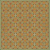 Pattern 25 Suleiman 96x96 Vintage Vinyl Floorcloth