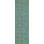 Pattern 28 A Tranquil Heart 36x115 Vintage Vinyl Floorcloth