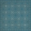Pattern 28 Dark Blue Waters 36x36 Vintage Vinyl Floorcloth