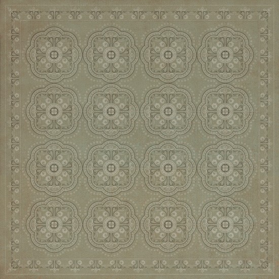 Pattern 28 Hush 36x36 Vintage Vinyl Floorcloth