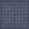 Pattern 28 Indigo Bandana 96x96 Vintage Vinyl Floorcloth