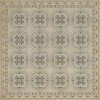 Pattern 28 Nearest and Dearest 48x48 Vintage Vinyl Floorcloth
