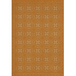 Pattern 28 Orange Bandana 70x102 Vintage Vinyl Floorcloth