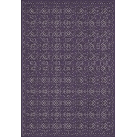 Pattern 28 Purple Bandana 120x175 Vintage Vinyl Floorcloth