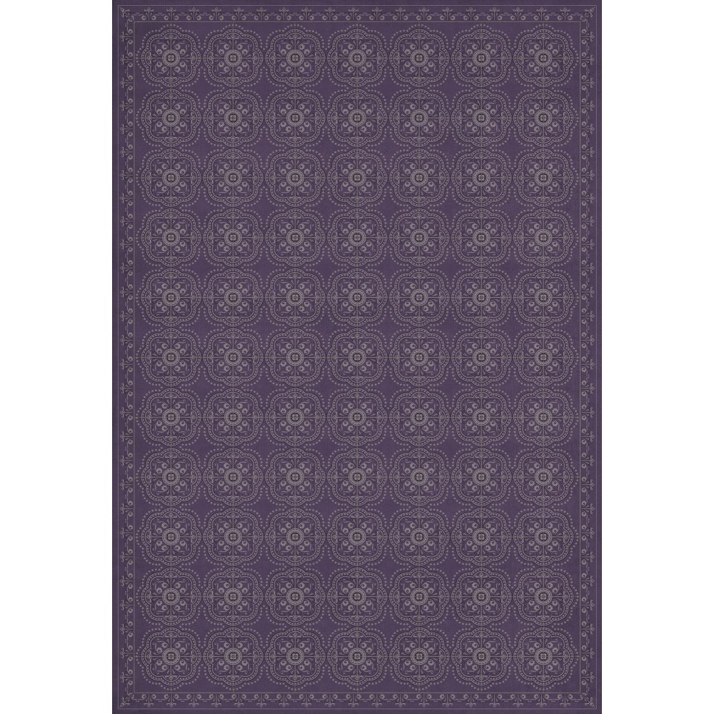 Pattern 28 Purple Bandana 120x175 Vintage Vinyl Floorcloth