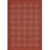 Pattern 28 Red Bandana 70x102 Vintage Vinyl Floorcloth