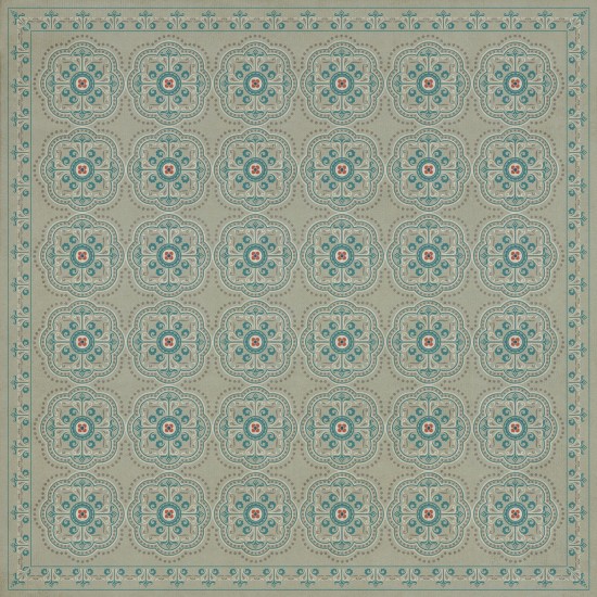 Pattern 28 Serenity 72x72 Vintage Vinyl Floorcloth