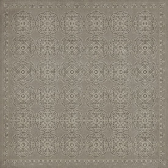 Pattern 28 Stilled 60x60 Vintage Vinyl Floorcloth