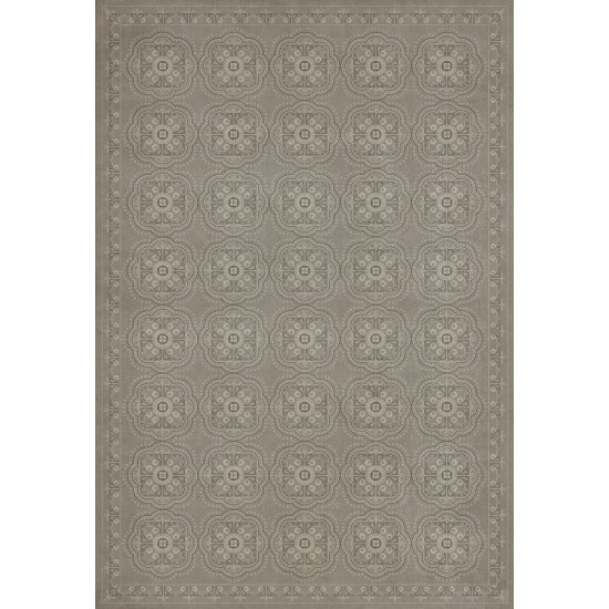 Pattern 28 Stilled 70x102 Vintage Vinyl Floorcloth