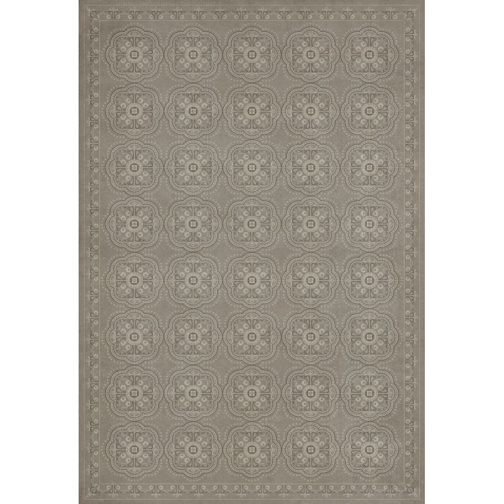 Pattern 28 Stilled 70x102 Vintage Vinyl Floorcloth