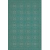Pattern 28 Teal Bandana 24x36 Vintage Vinyl Floorcloth