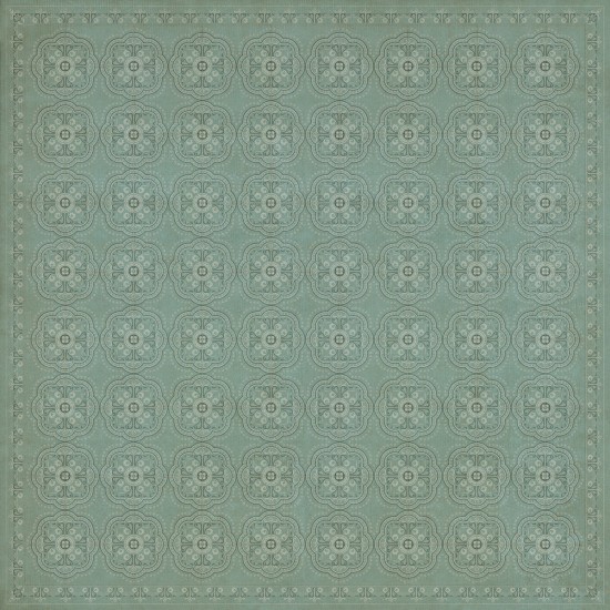 Pattern 28 Unspoken 120x120 Vintage Vinyl Floorcloth