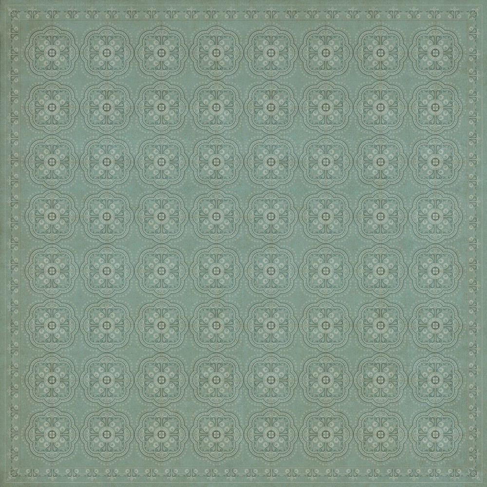 Pattern 28 Unspoken 120x120 Vintage Vinyl Floorcloth