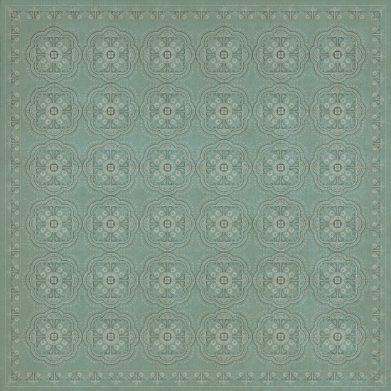 Pattern 28 Unspoken 60x60 Vintage Vinyl Floorcloth