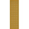 Pattern 28 Yellow Bandana 36x115 Vintage Vinyl Floorcloth