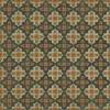 Pattern 33 Anna's Garden 96x96 Vintage Vinyl Floorcloth