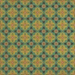 Pattern 33 Ballyhoo 120x120 Vintage Vinyl Floorcloth