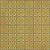 Pattern 33 Bright and Early 96x96 Vintage Vinyl Floorcloth