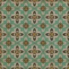Pattern 33 Passpartou 48x48 Vintage Vinyl Floorcloth